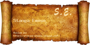 Stanga Emese névjegykártya